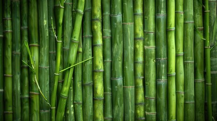 Obraz premium Brown bamboo texture background, for brochures, flyers, business cards. bamboo fence background