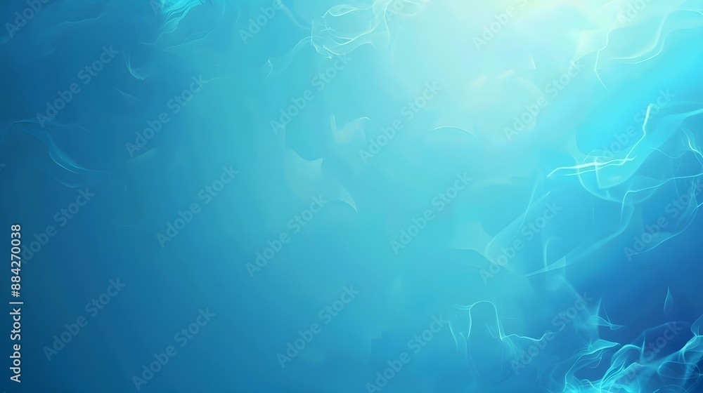 Aufkleber abstract blue cyan gradient abstract background. elegant bright and smooth light soft blue color ill