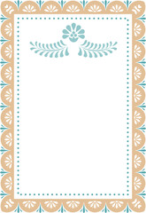 Vintage Mexican decorative frame