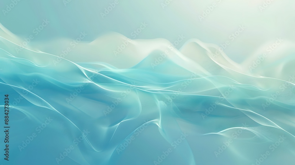 Poster abstract blue cyan gradient abstract background. elegant bright and smooth light soft blue color ill