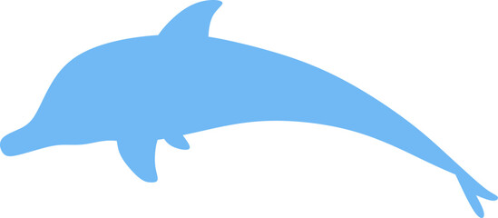Dolphin Blue Vector Graphic 