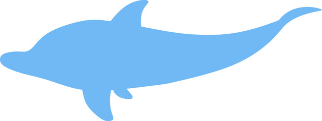 Dolphin Blue Vector Graphic 