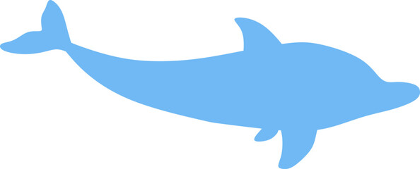 Dolphin Blue Vector Graphic 