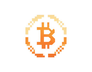 Obraz premium logo of crypto currency, icon image for blackchain, design of a symbil for a company