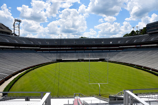 UGA football empty stadium seats