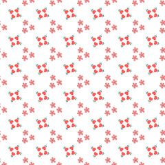 Sweet Hearts Of Love Seamless Vector Pattern Design
