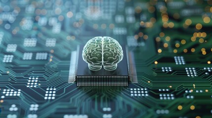 Circuit board integrated with a brain, processing, blending technology and human cognition