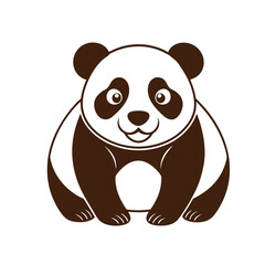 Cute Cartoon Panda Character with vector