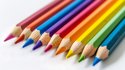 Colored pencils, wallpaper, creative art supplies