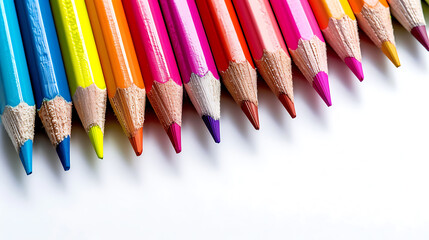 Colored pencils, wallpaper, creative art supplies
