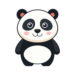 Cute Cartoon Panda Character with vector