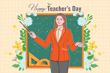 Happy teachers day congratulations.