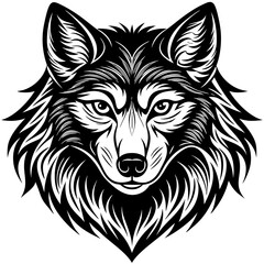 Wolf head Vector