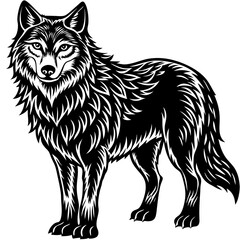 Wolf head Vector