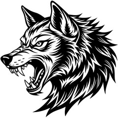 Wolf head Vector