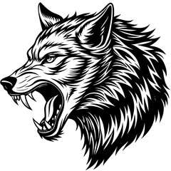 Wolf head Vector