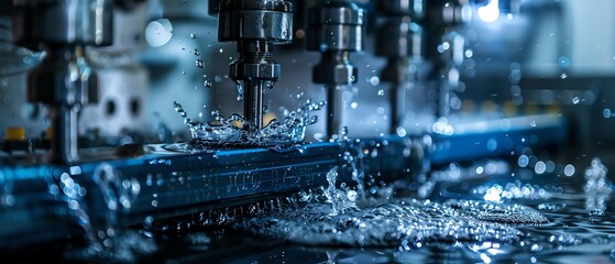 Highresolution image of injection molding and compression molding, showcasing molding mastery, professional photography style