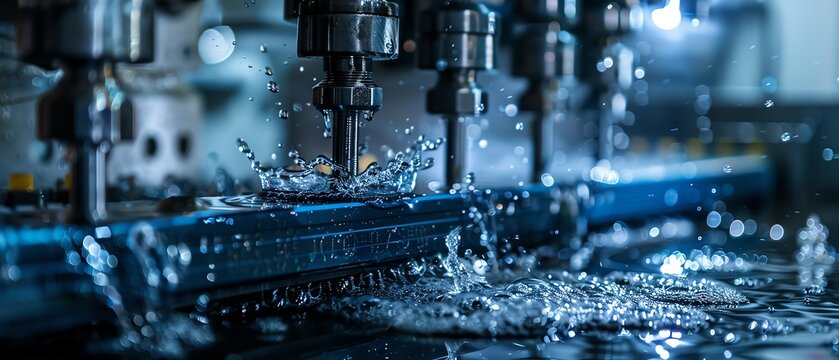 Highresolution image of injection molding and compression molding, showcasing molding mastery, professional photography style