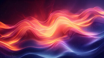 Obraz premium Minimalistic soft gradient background design with neon blending colors striking and bold color contrast dynamic neon elements digital art vibrant experimental modern