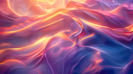 Obraz premium Captivating and visually stunning abstract gradient backdrop featuring a mesmerizing blend of contemporary neon shapes and vibrant colors