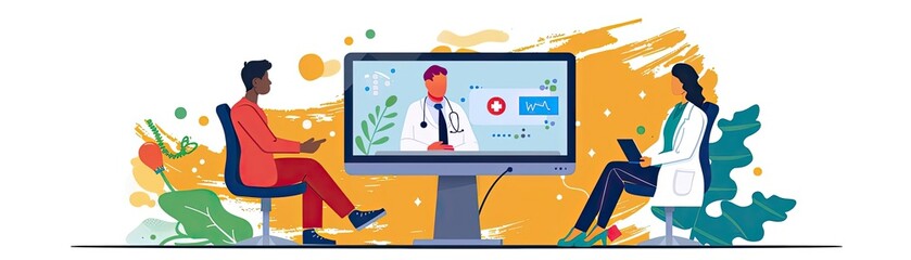 Patient using telemedicine to consult with a doctor, showcasing the convenience of remote healthcare