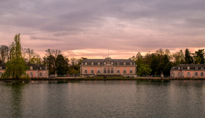 View of Benrath Castle in Düsseldorf in Germany.