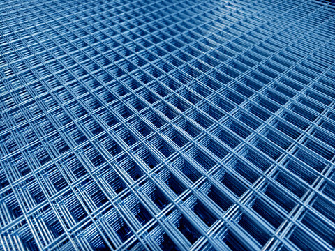 Steel chain link fence wire mesh texture and pattern