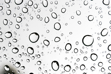 macro close-up water Raindrops sliding on the car mirror