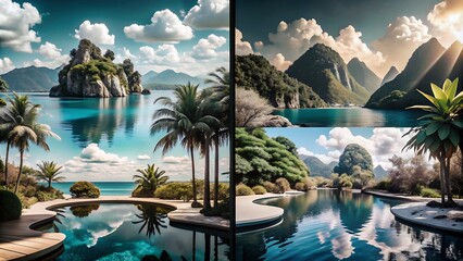 Fototapeta premium Paradise Landscape