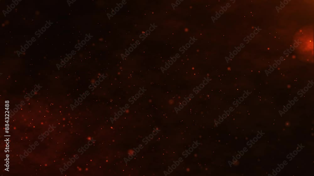 Aufkleber shimmering, bright particles forming a line and wave flow. smoke clouds and particle background. par