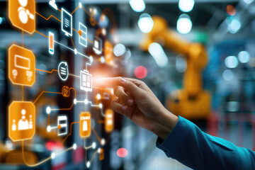 Industry 4.0, concept, automation, industrial technology, factory automation, smart factory