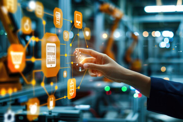 Industry 4.0, concept, automation, industrial technology, factory automation, smart factory