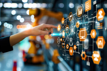 Industry 4.0, concept, automation, industrial technology, factory automation, smart factory