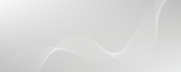 White gradient wave vector background. EPS10