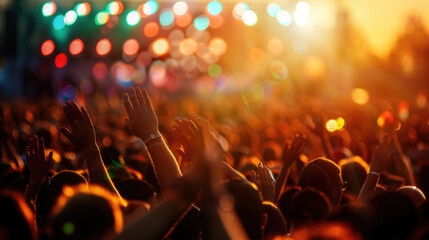 Background for a music festival or outdoor concert invitation, inspiration for a card, poster, flyer or similar with copy space