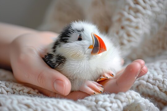 Guinea Pig-Puffin (Puffin Pig): This adorable puffball combines cuddliness with a taste of the sea. Imagine a fluffy guinea pig with a brightly colored puffin bea