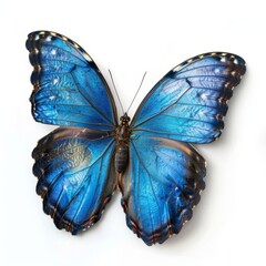 Eastern Tailed Blue Butterfly in White Background