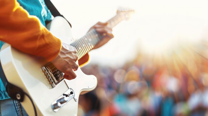 Background for a music festival or outdoor concert invitation, inspiration for a card, poster, flyer or similar with copy space