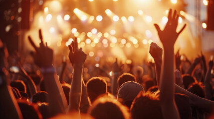 Background for a music festival or outdoor concert invitation, inspiration for a card, poster, flyer or similar with copy space