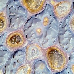Fototapeta premium human skin cells under a microscope