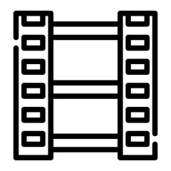 Obraz premium film tape cutline icon