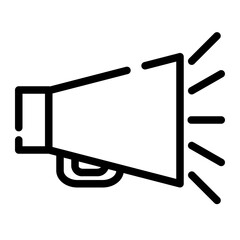 megaphone cutline icon