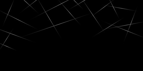Obraz premium Abstract modern black background,business cover concept line abstract background,Sparse intersecting lines and soft gradients in the center, technology concept on circuit board,