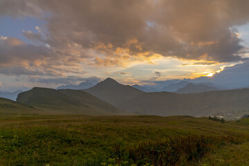 Landscape near Passo Giau in Dolomites, Italy