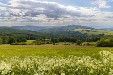 Landscape Kubikuv vrch near Javorník and Nova Lhota,  White Carpathians, Czech Republic