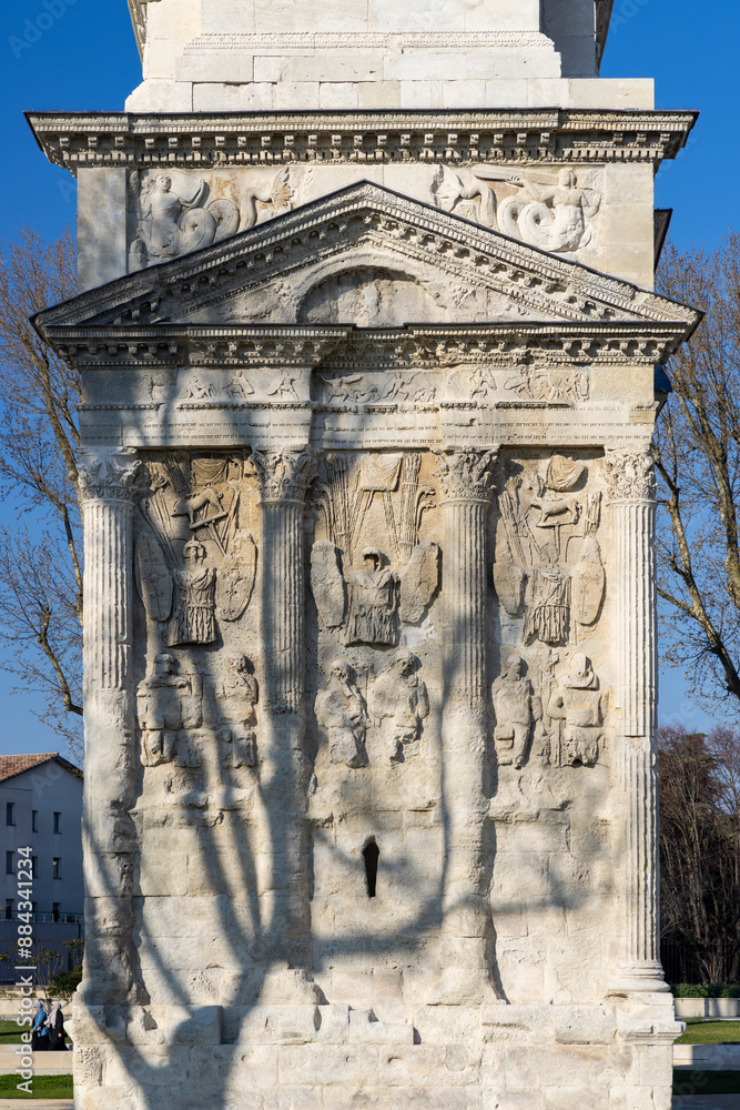 Wall mural roman triumphal arch, orange, unesco world heritage, provence, france