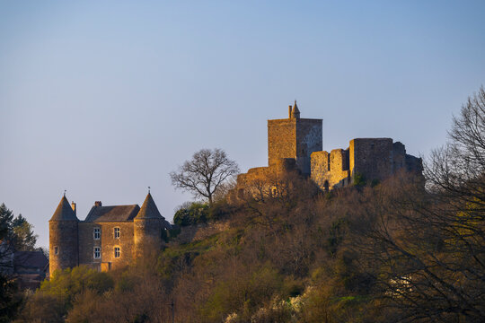 Brancion castle (Chateau de Brancion), Martailly-les-Brancion, Burgundy, France
