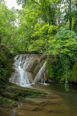 Waterfall Cascade d'Autoire near Autoire in French highlands, departement Lot, Midi-Pyrenees, France