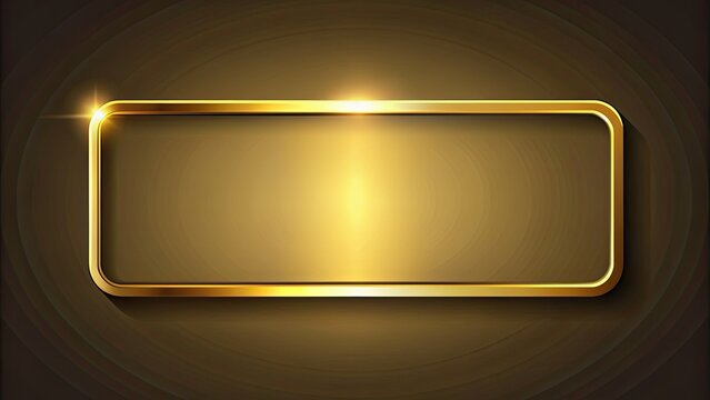Gold rectangle button with frame on background, gold, rectangle, button, frame,, design, graphic, element, web, template