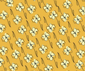 Retro floral seamless patterns